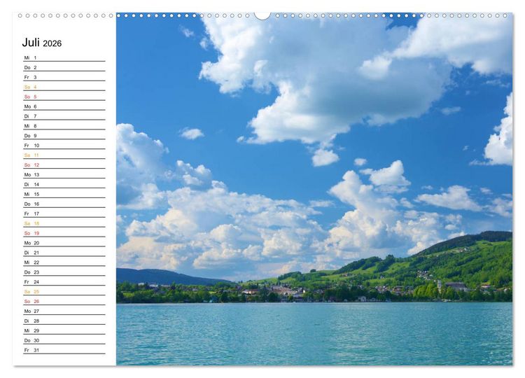 Produktbild: Traumhafter Mondsee (hochwertiger Premium Wandkalender 2026 DIN A2 quer), Kunstdruck in Hochglanz