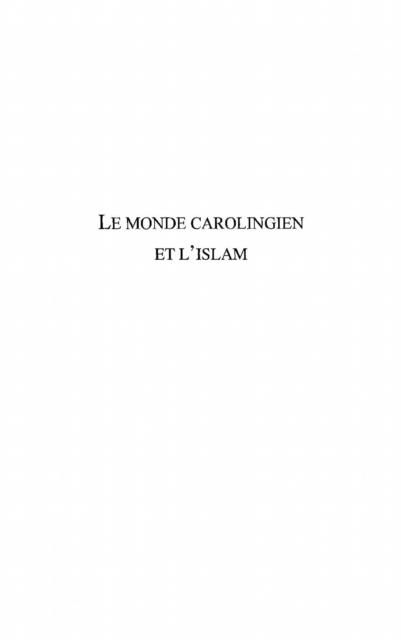 Produktbild: Monde carolingien et l'islam