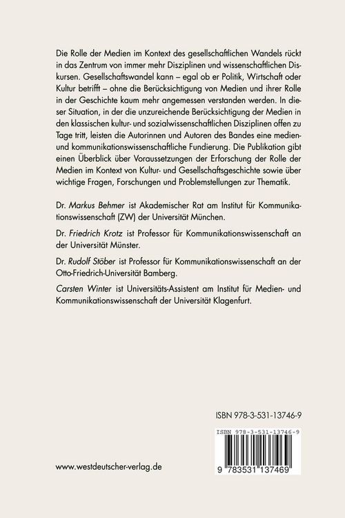 Produktbild: Medienentwicklung und gesellschaftlicher Wandel