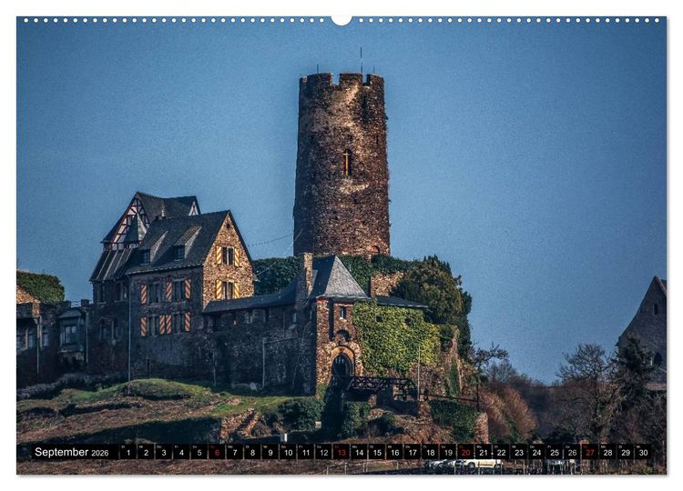 Produktbild: Mosel Impressionen Mystische Burgen und magische Orte (hochwertiger Premium Wandkalender 2026 DIN A2 quer), Kunstdruck in Hochglanz
