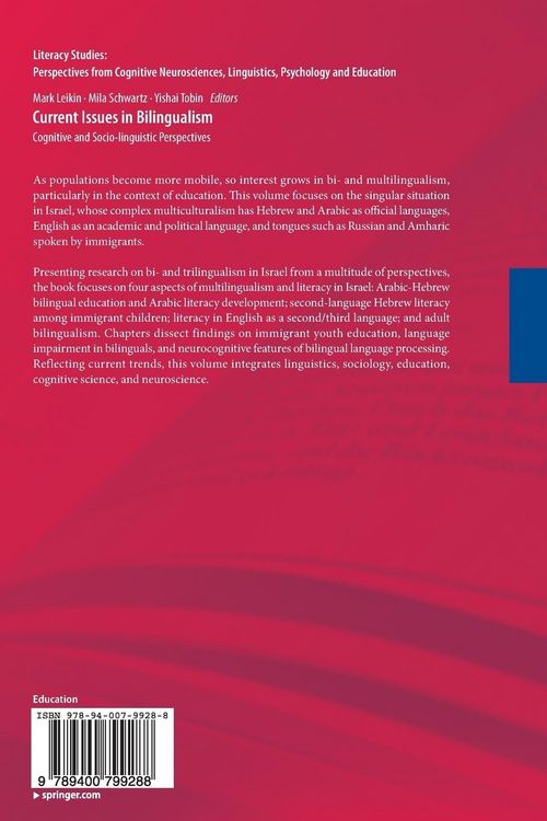 Produktbild: Current Issues in Bilingualism
