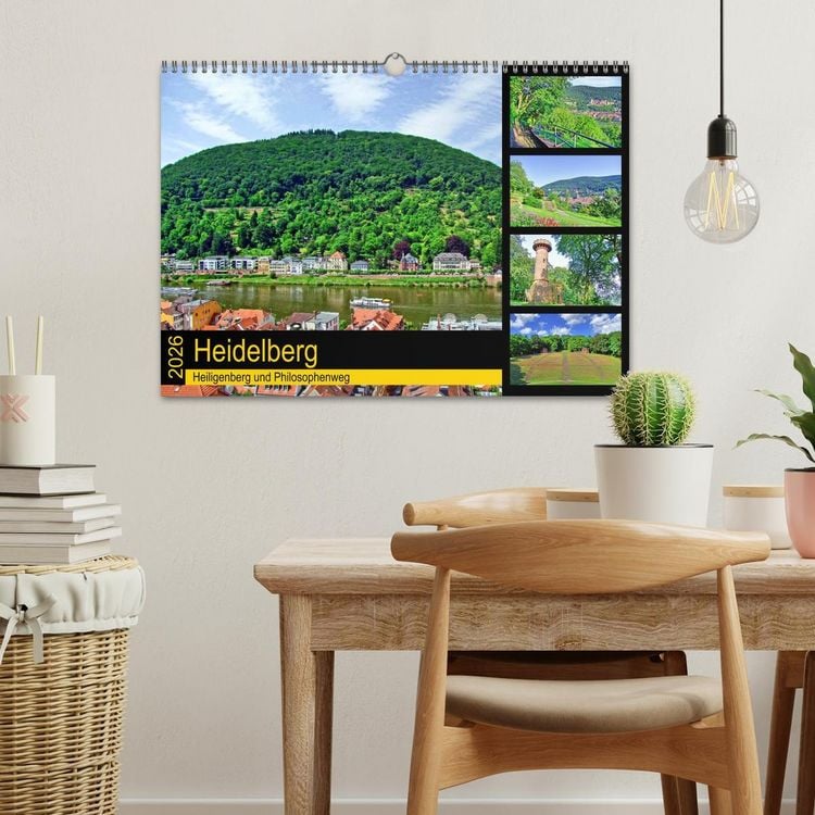 Produktbild: Heidelberg - Heiligenberg und Philosophenweg (Wandkalender 2026 DIN A3 quer), CALVENDO Monatskalender