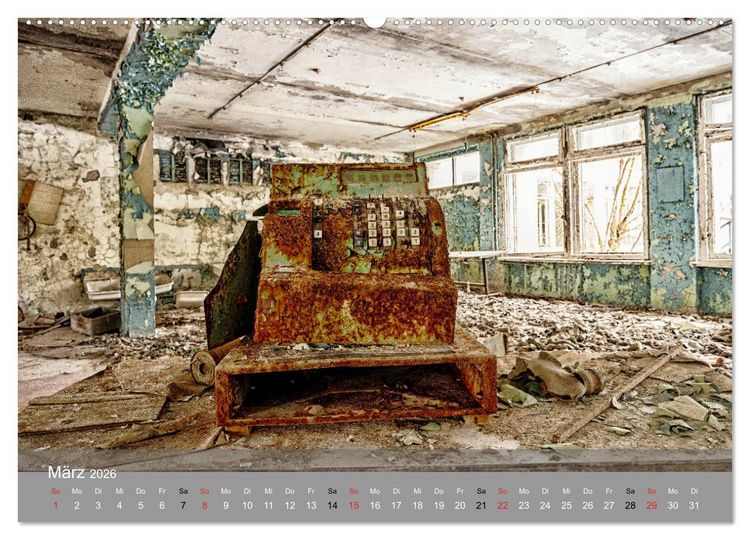 Produktbild: Tschernobyl - In der Sperrzone (hochwertiger Premium Wandkalender 2026 DIN A2 quer), Kunstdruck in Hochglanz
