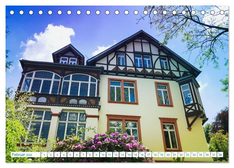 Produktbild: Eisenach Villen-Architektur Prachtst&uuml;cke (Tischkalender 2026 DIN A5 quer), CALVENDO Monatskalender