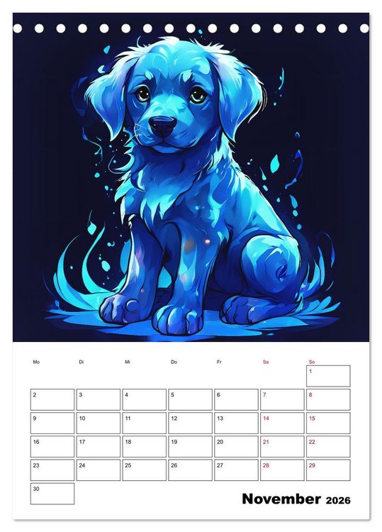 Produktbild: Tierisches Horoskop (Tischkalender 2026 DIN A5 hoch), CALVENDO Monatskalender