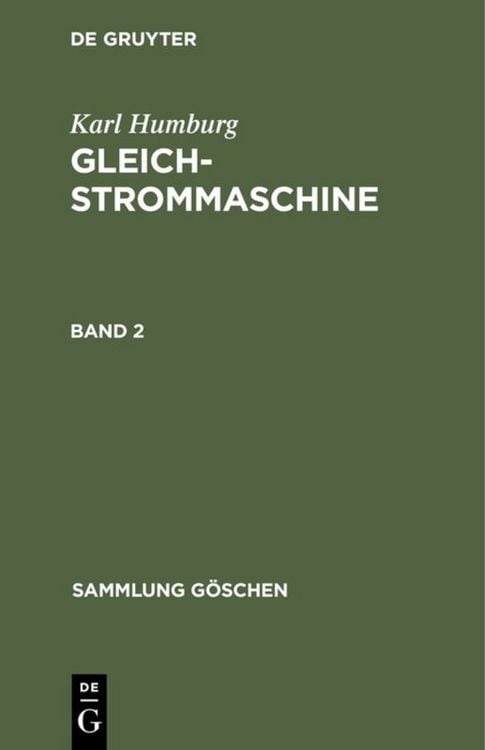 Produktbild: Gleichstrommaschine. Band 2