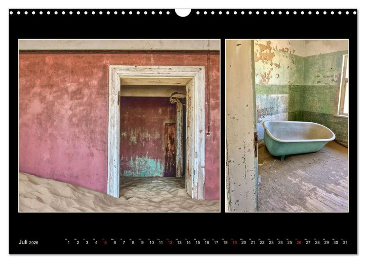 Produktbild: Geisterstadt Kolmannskuppe (Wandkalender 2026 DIN A3 quer), CALVENDO Monatskalender