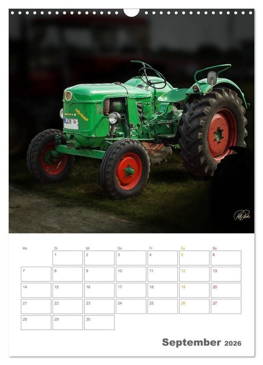 Produktbild: Oldtimer - mein Trecker (Wandkalender 2026 DIN A3 hoch), CALVENDO Monatskalender