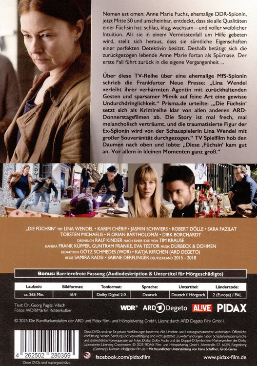 Produktbild: Die F&uuml;chsin, Vol. 1 / Drei Spielfilmfolgen der spannenden Krimireihe mit Lina Wendel [2 DVDs]