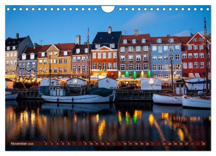 Produktbild: D&auml;nemark - J&uuml;tland & Kopenhagen, Impressionen aus dem hohen Norden (Wandkalender 2026 DIN A4 quer), CALVENDO Monatskalender