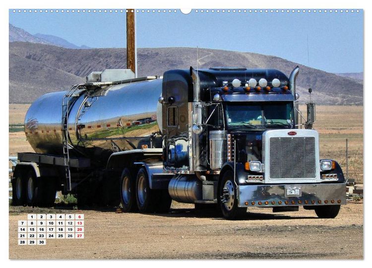 Produktbild: US-Trucks. Faszination Langhauber (Wandkalender 2026 DIN A2 quer), CALVENDO Monatskalender
