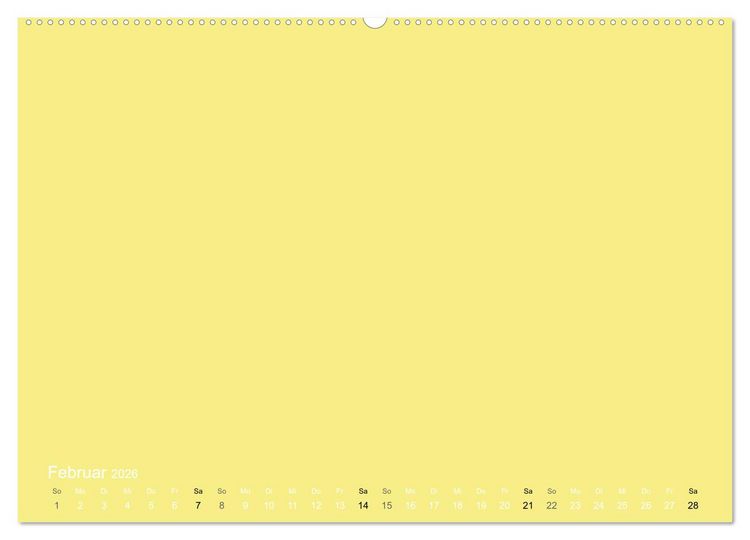 Produktbild: Bastelkalender - Gelb (Wandkalender 2026 DIN A2 quer), CALVENDO Monatskalender