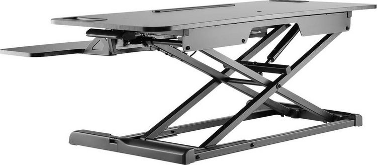 Produktbild: Digitus DA-90380-1 Sitz-Steh-Schreibtischaufsatz H&ouml;hen-Bereich: 100 bis 500mm Schwarz