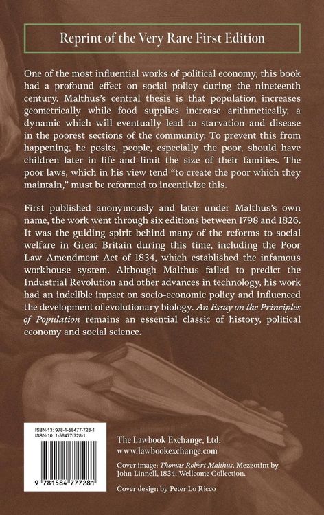 Produktbild: An Essay on the Principle of Population [1798]