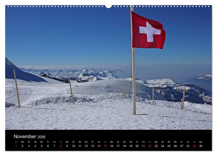 Produktbild: Unterwegs in den Schweizer Bergen - swissmountainview.ch (hochwertiger Premium Wandkalender 2026 DIN A2 quer), Kunstdruck in Hochglanz