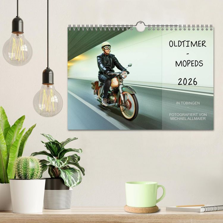 Produktbild: Oldtimer Mopeds - fotografiert von Michael Allmaier (Wandkalender 2026 DIN A4 quer), CALVENDO Monatskalender