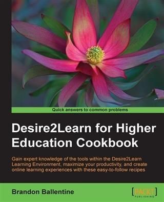Produktbild: Desire2Learn for Higher Education Cookbook
