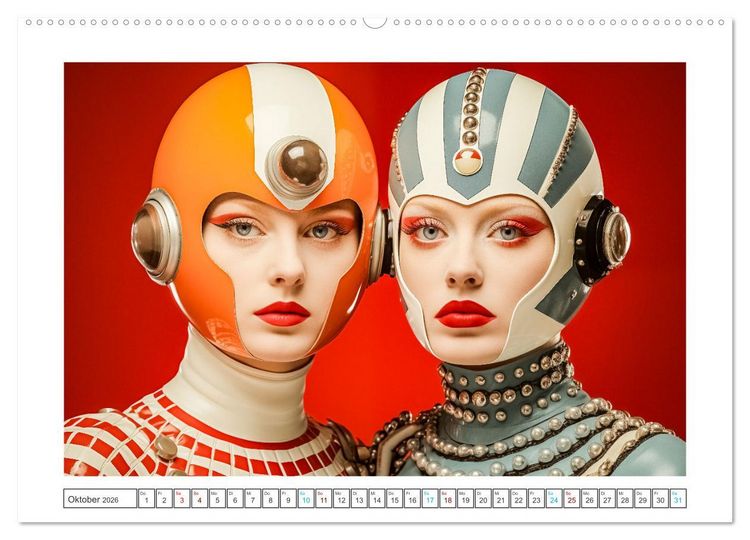 Produktbild: Astronauten Outfits (hochwertiger Premium Wandkalender 2026 DIN A2 quer), Kunstdruck in Hochglanz