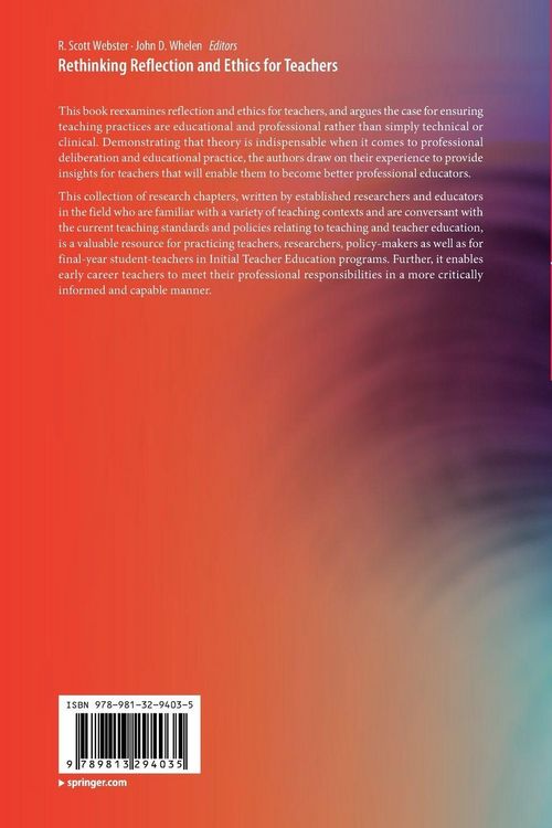 Produktbild: Rethinking Reflection and Ethics for Teachers