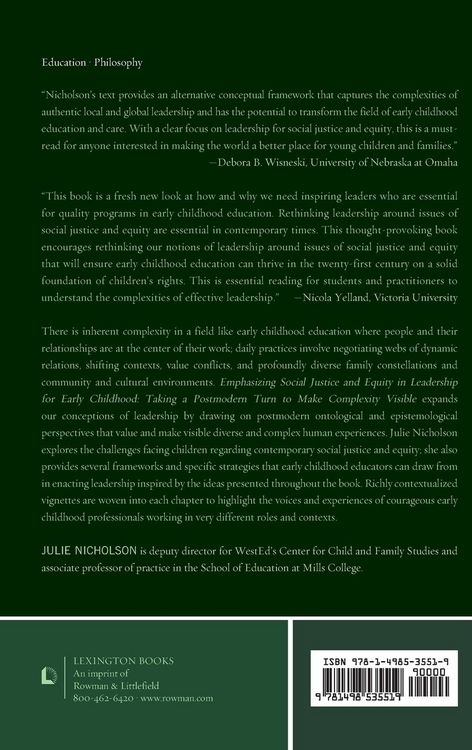 Produktbild: Emphasizing Social Justice and Equity in Leadership for Early Childhood