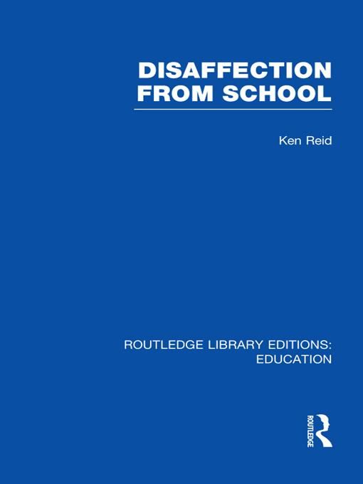 Produktbild: Disaffection From School (RLE Edu M)