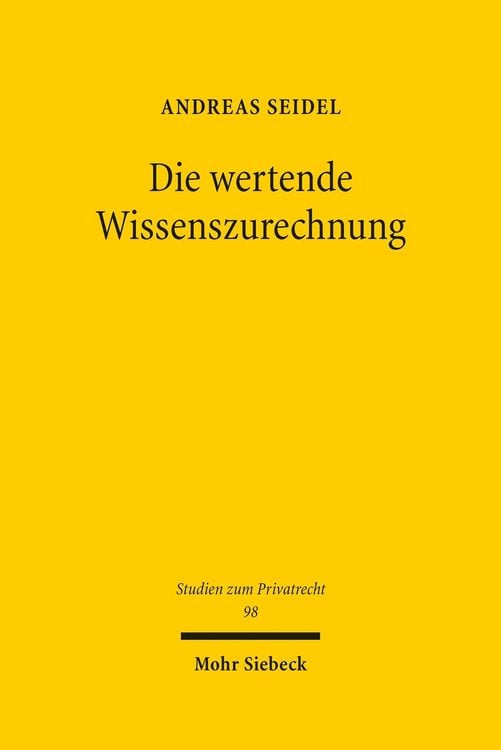 Produktbild: Die wertende Wissenszurechnung