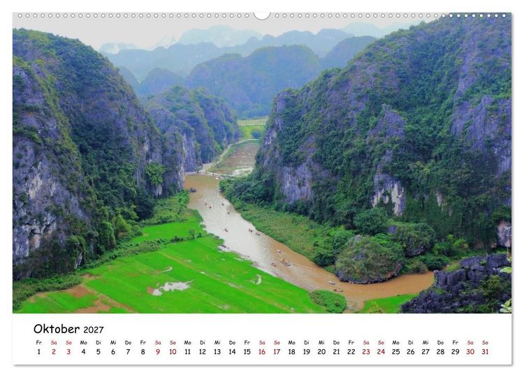 Produktbild: Vietnams verborgenes Paradies (hochwertiger Premium Wandkalender 2027 DIN A2 quer), Kunstdruck in Hochglanz