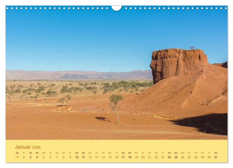 Produktbild: Namib Naukluft National Park - Unendliche W&uuml;ste (Wandkalender 2026 DIN A3 quer), CALVENDO Monatskalender