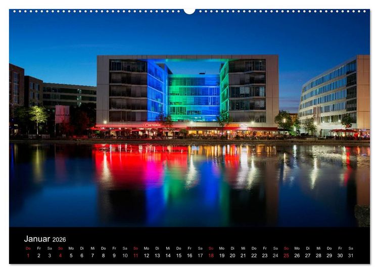 Produktbild: Ruhrlights II - Nachtlichter des Ruhrgebietes (Wandkalender 2026 DIN A2 quer), CALVENDO Monatskalender