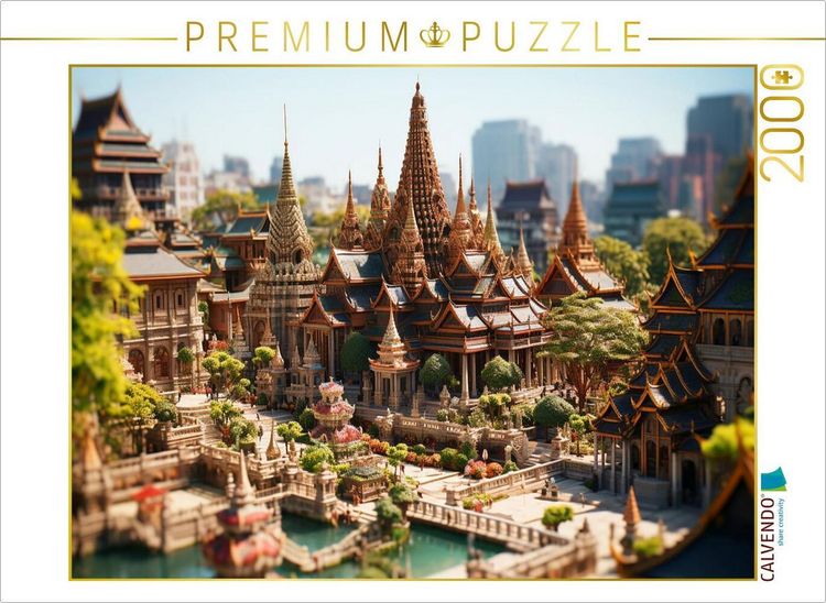 Produktbild: CALVENDO Puzzle Erinnert an Wat Phra Kaeo Bangkok Thailand | 2000 Teile Lege-Gr&ouml;&szlig;e 90x67cm Foto-Puzzle f&uuml;r gl&uuml;ckliche Stunden