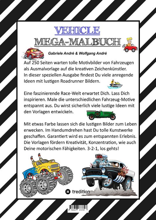 Produktbild: Xxl Mega Malbuch - Race On - Tolle Vehicle Motive - Cars - Flugzeuge - Boote - Jetski - Quad - Motorr&auml;der - Ufo