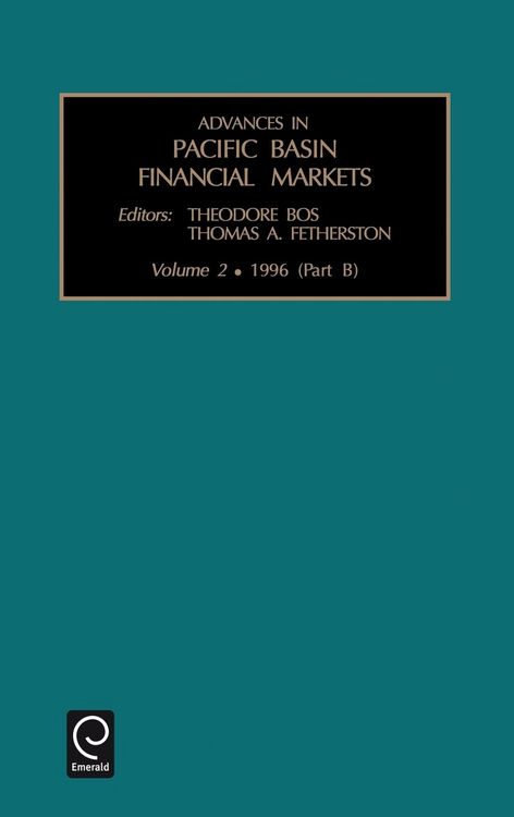 Produktbild: Advances in Pacific Basin Financial Markets
