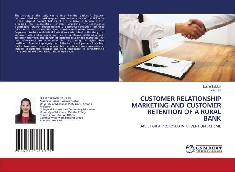 Produktbild: Customer Relationship Marketing and Customer Retention Of a Rural Bank