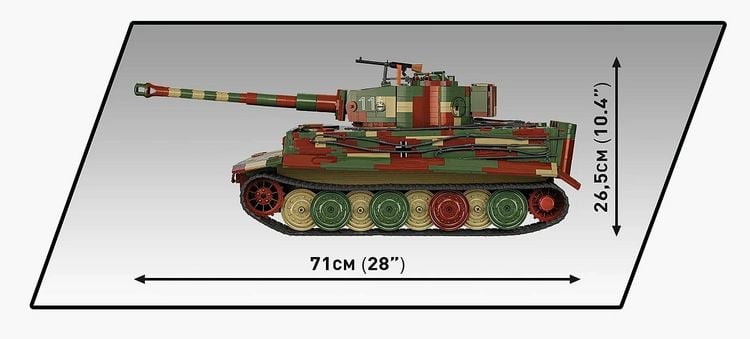 Produktbild: COBI Historical Collection 2807 - Executive Edition, PzKpfW VI Tiger Ausf. E, Bausatz 1:12, 8000 Klemmbausteine