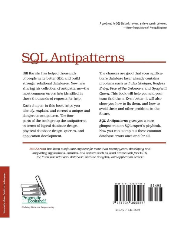 Produktbild: SQL Antipatterns