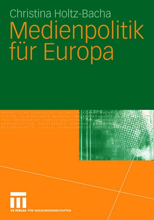 Produktbild: Medienpolitik f&uuml;r Europa