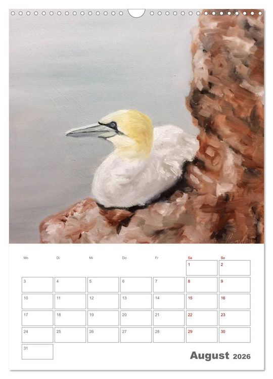 Produktbild: Malerisches Helgoland (Wandkalender 2026 DIN A3 hoch), CALVENDO Monatskalender