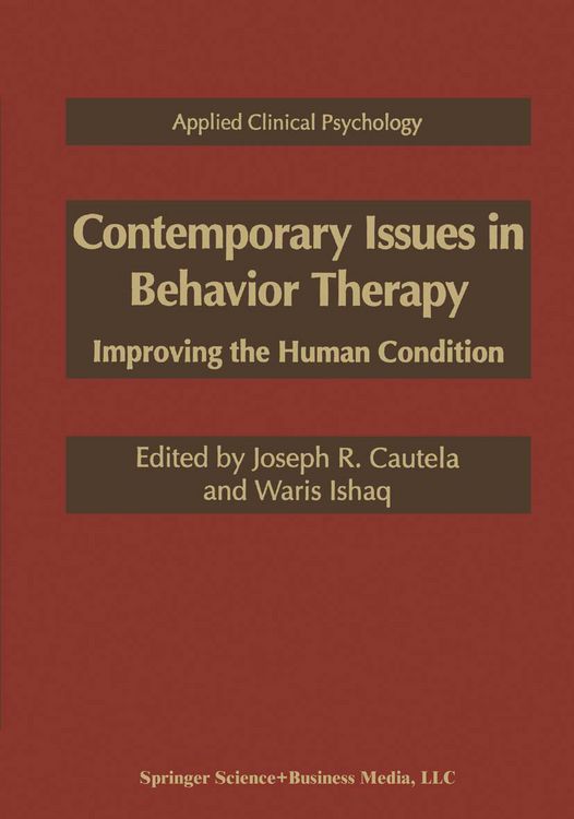 Produktbild: Contemporary Issues in Behavior Therapy