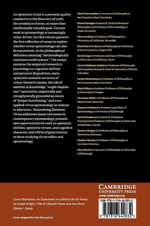 Produktbild: Naturalizing Epistemic Virtue