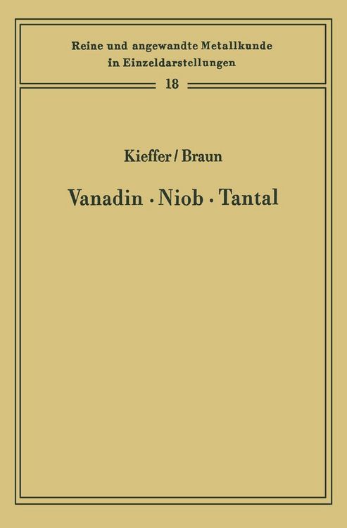 Produktbild: Vanadin Niob &middot; Tantal