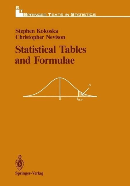 Produktbild: Statistical Tables and Formulae