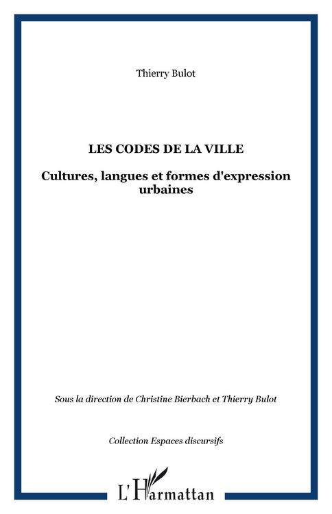 Produktbild: Les codes de la ville
