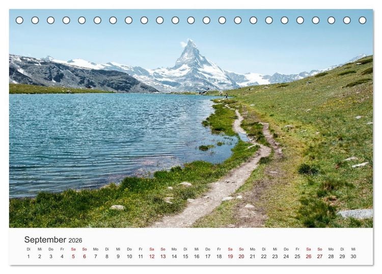 Produktbild: Matterhorn - Wahrzeichen der Schweiz (Tischkalender 2026 DIN A5 quer), CALVENDO Monatskalender
