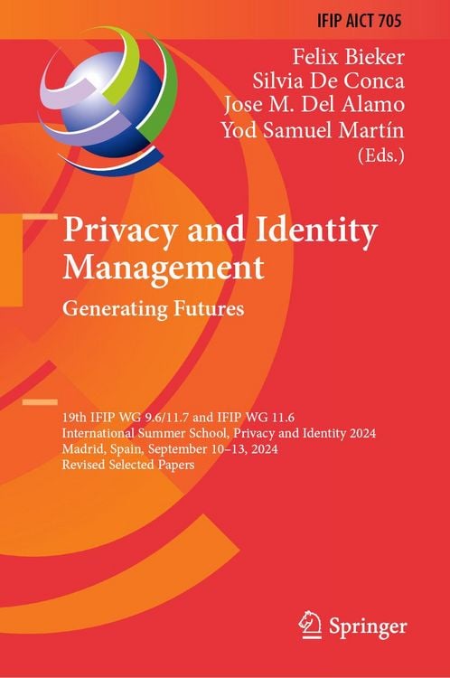 Produktbild: Privacy and Identity Management. Generating Futures