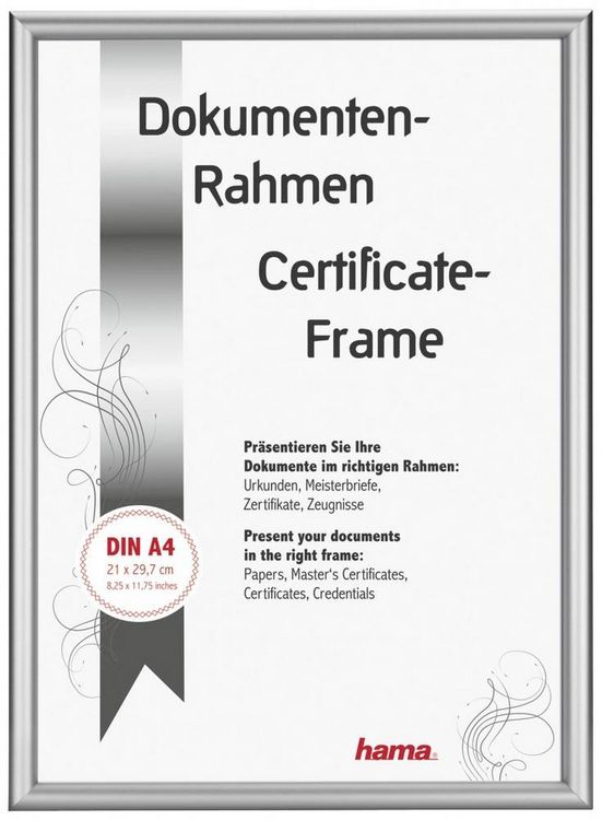 Produktbild: Hama 00063770 Bilder Wechselrahmen (B x H x T) 220 x 310 x 25mm Silber