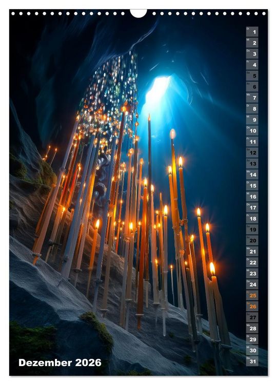 Produktbild: Kerzenwelt (Wandkalender 2026 DIN A3 hoch), CALVENDO Monatskalender