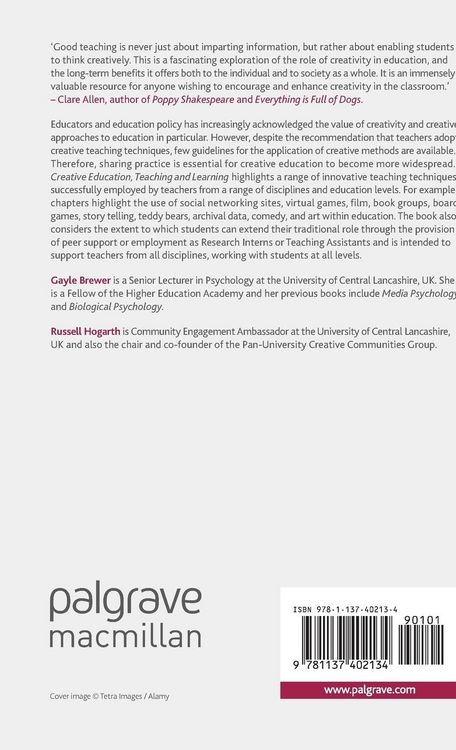 Produktbild: Creative Education, Teaching and Learning