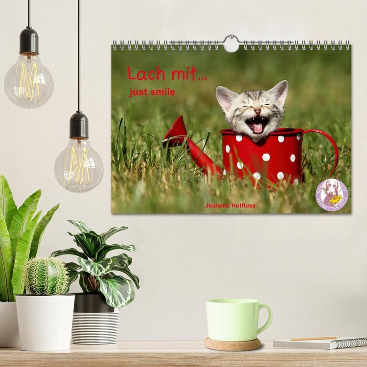 Produktbild: lach mit...just smile (Wandkalender 2026 DIN A4 quer), CALVENDO Monatskalender