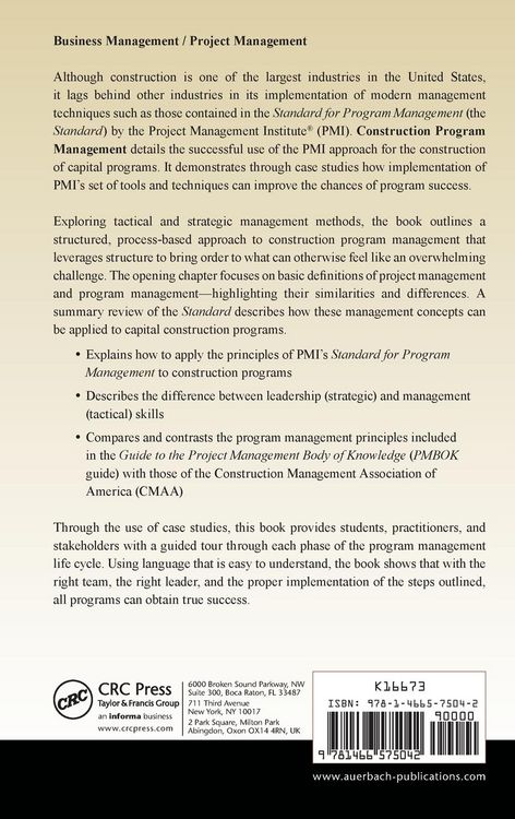 Produktbild: Construction Program Management
