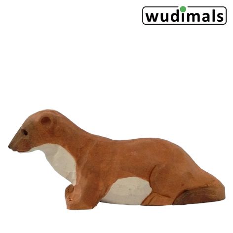 Produktbild: Wudimals A040716 - Hermelin, Stoat, handgeschnitzt aus Holz
